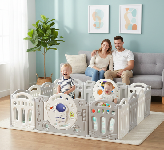 Aire de Jeux "Installation Instantanée" : Parc Pliable, Sécurisé et Évolutif