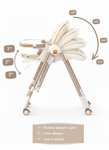 Chaise Haute & Balancelle 2 en 1 – Édition Prestige