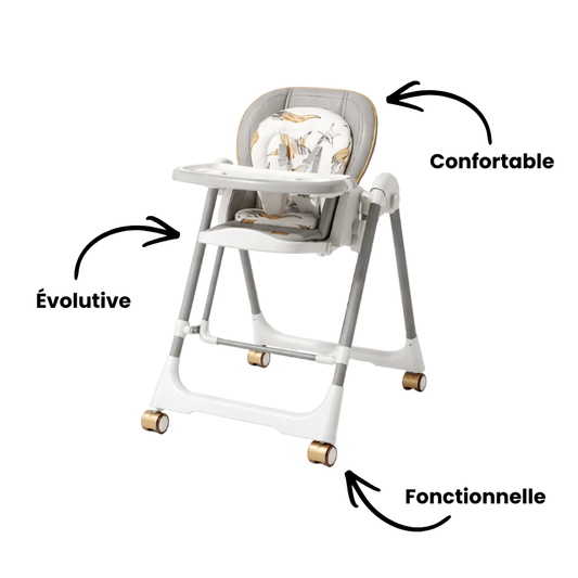 Chaise Haute et Balancelle 2 en 1