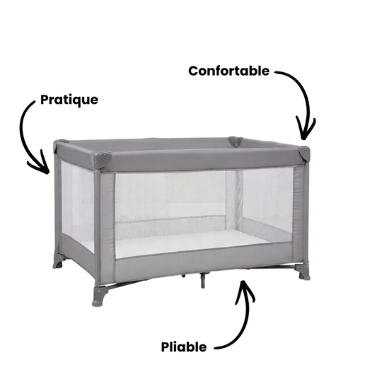 Lit Parapluie Bébé Pliable et Parc 2 en 1