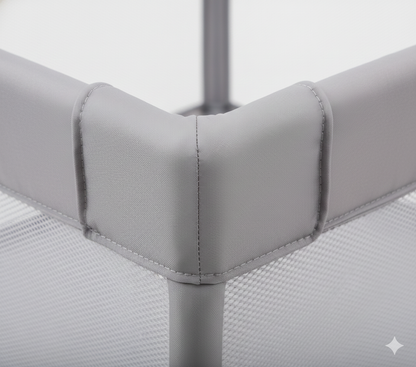 Parc Bébé XXL – Aire de Jeux Sécurisée avec Anneaux & Panier de Basket