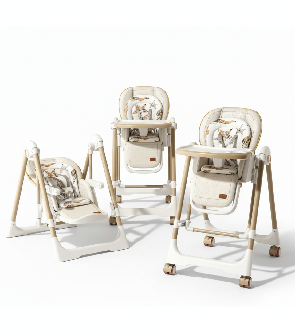 Chaise Haute & Balancelle 2 en 1 – Édition Prestige