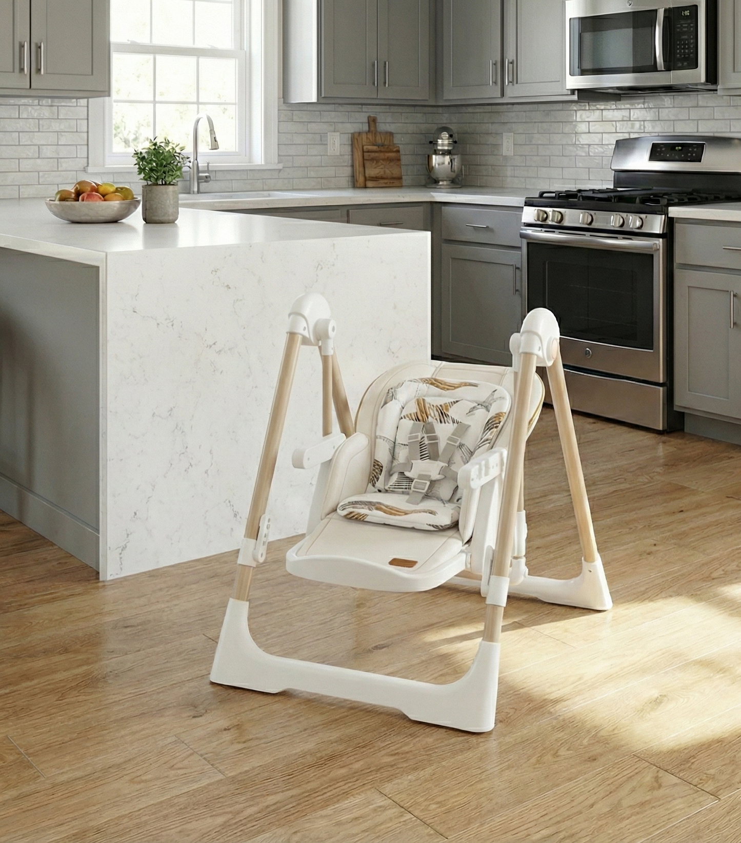 Chaise Haute & Balancelle 2 en 1 – Édition Prestige