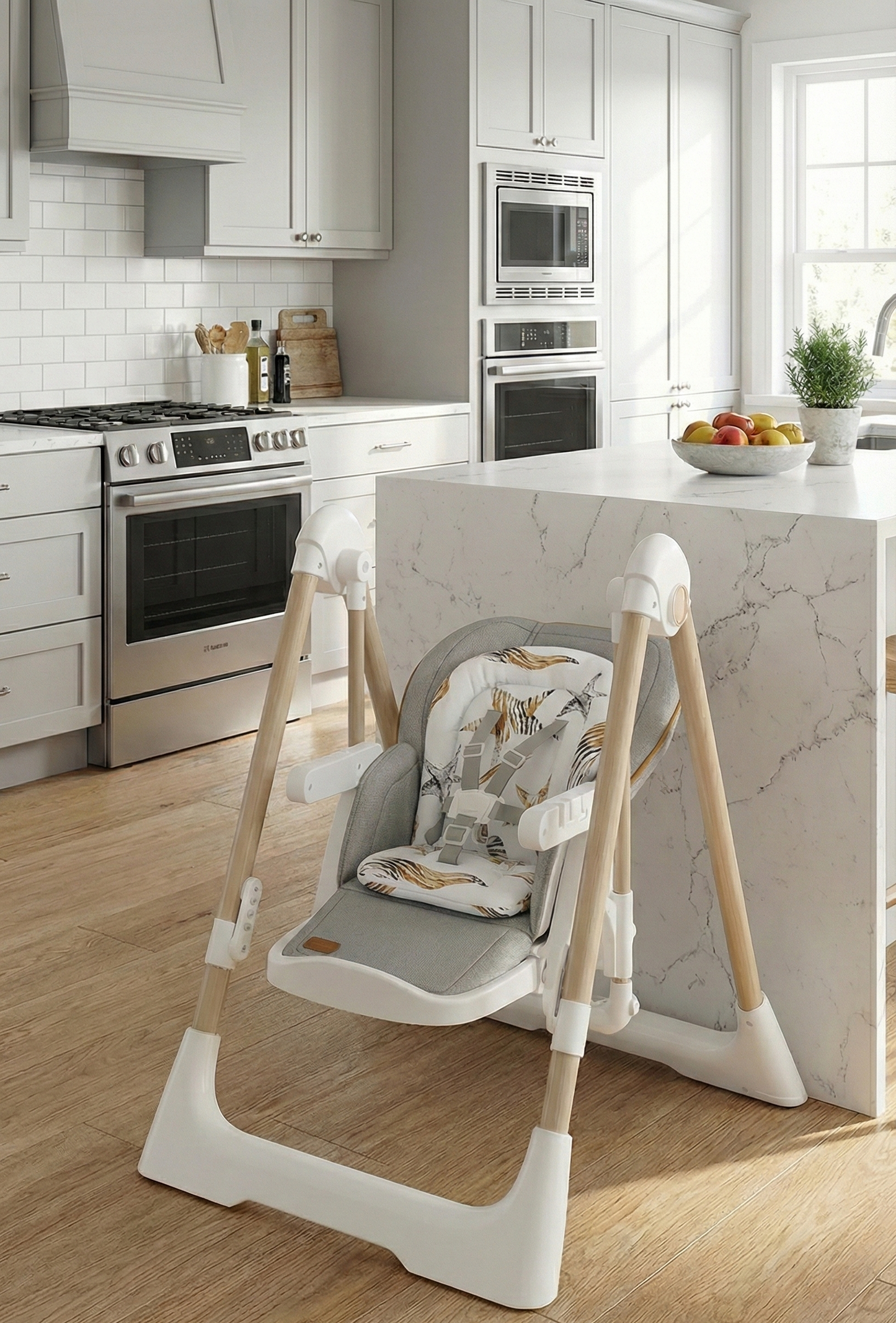 Chaise Haute & Balancelle 2 en 1 – Édition Prestige