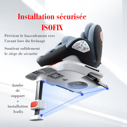 Siège Auto Bébé Premium avec Canopy – Sécurité ISOFIX & Jambe de Force