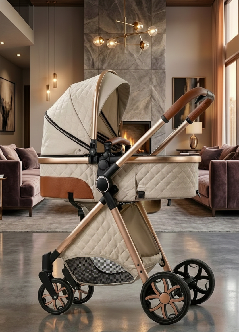 L'Ultime Poussette 3 en 1 : Système de Voyage Compact & Design
