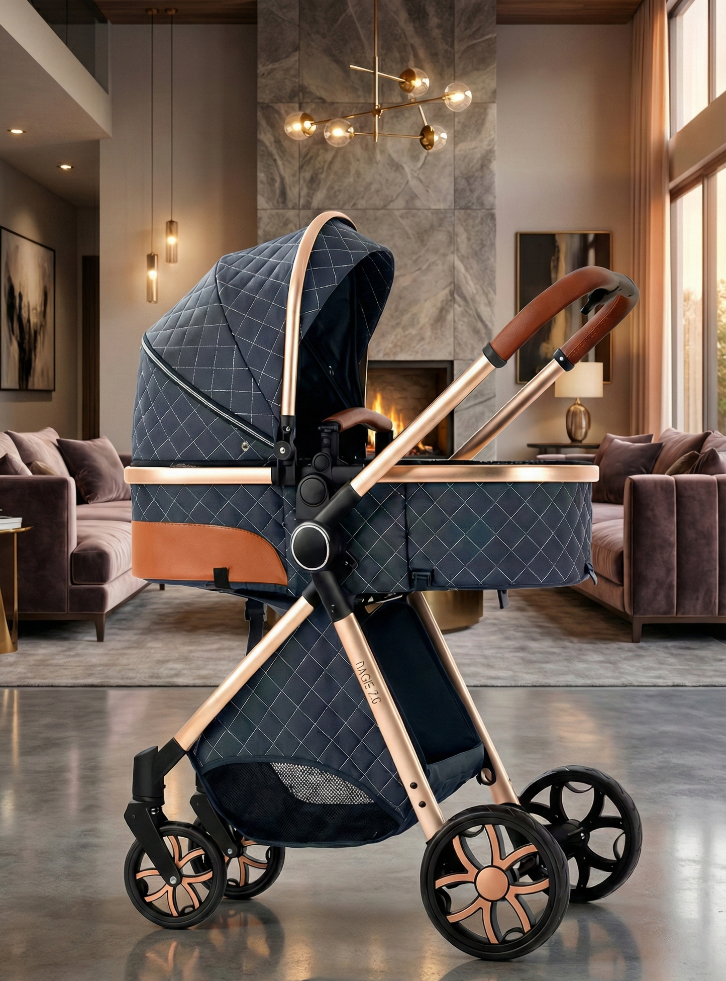 L'Ultime Poussette 3 en 1 : Système de Voyage Compact & Design