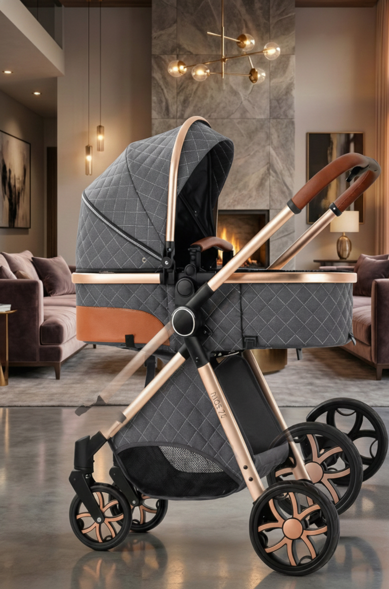 L'Ultime Poussette 3 en 1 : Système de Voyage Compact & Design